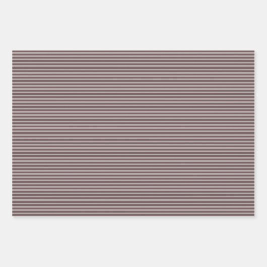 Gothic Taupe Grijze Schedels en Strepen Halloween Inpakpapier Vel (Voorkant 2)