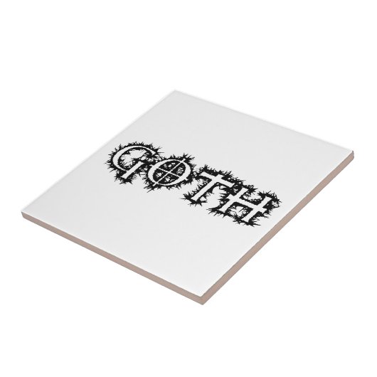 Gothic Tegeltje (Zijkant)