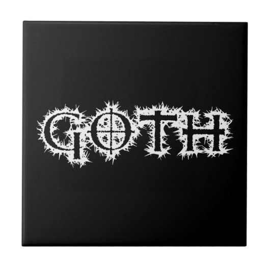 Gothic Tegeltje (Voorkant)