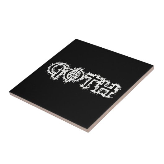 Gothic Tegeltje (Zijkant)