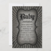 Gothic Text Baby Kaart (Voorkant)