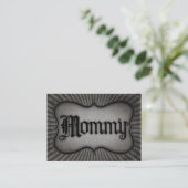 Gothic Text mama Contactkaartje (Staand voorkant)