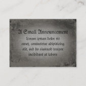 Gothic Text mama Contactkaartje (Achterkant)