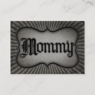 Gothic Text mama Contactkaartje