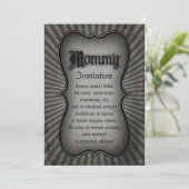 Gothic Text mama Kaart (Staand voorkant)