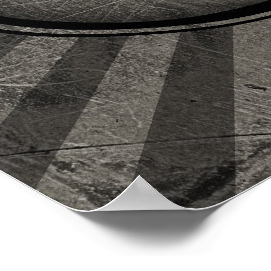 Gothic Text Papa Poster (Hoek)