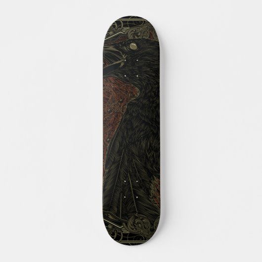 Gothic the Dead Crow Skateboard (Voorkant)