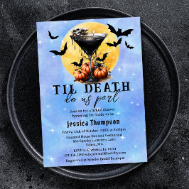 Gothic Til Death Do Us Part Martini Vrijgezellenfe Kaart