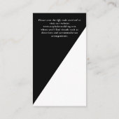 Gothic Til Death Do us Part QR Bruiloft Details Informatiekaartje (Achterkant)