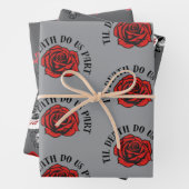 Gothic Til Death doen ons deel inpakpapier Vel (In situ)