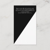 Gothic Til Death Us Do Part QR Bruiloft Zwart RSVP Informatiekaartje (Achterkant)