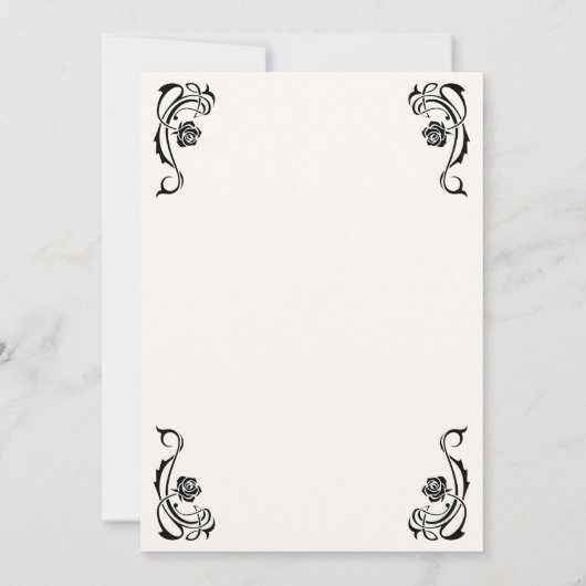 Gothic Til Death Vrijgezellenfeest Kaart (Achterkant)