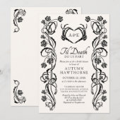 Gothic Til Death Vrijgezellenfeest Kaart (Voorkant / Achterkant)