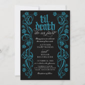 Gothic Til Death Wedding Kaart (Voorkant)