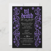 Gothic Til Death Wedding Kaart (Voorkant)