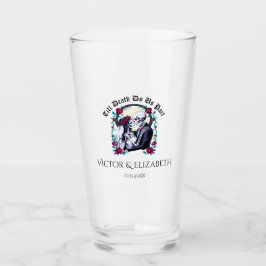 Gothic Till Death Do Us Part Een Skeleton-bruiloft Glas