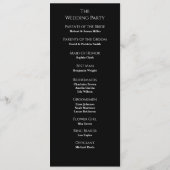 Gothic Till Death Do Us Part Een Skeleton-bruiloft Programmakaart (Achterkant)