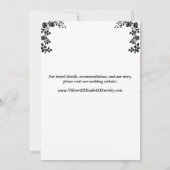 Gothic Till Death Do Us Part Een Skeleton-bruiloft Save The Date (Achterkant)