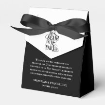 Gothic Till Death Doe ons part Bedankt Zwart Wit