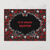 Gothic To my unusual Valentine  Briefkaart (Voorkant)