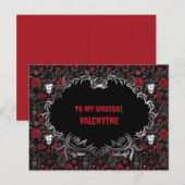 Gothic To my unusual Valentine  Briefkaart (Voorkant / Achterkant)