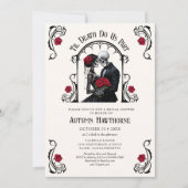 Gothic Tot de Dood Bruiloftsfeest Kaart (Voorkant)