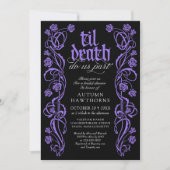 Gothic Tot de Dood Bruiloftsfeest Kaart (Voorkant)