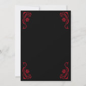 Gothic Tot de Dood Bruiloftsfeest Kaart (Achterkant)