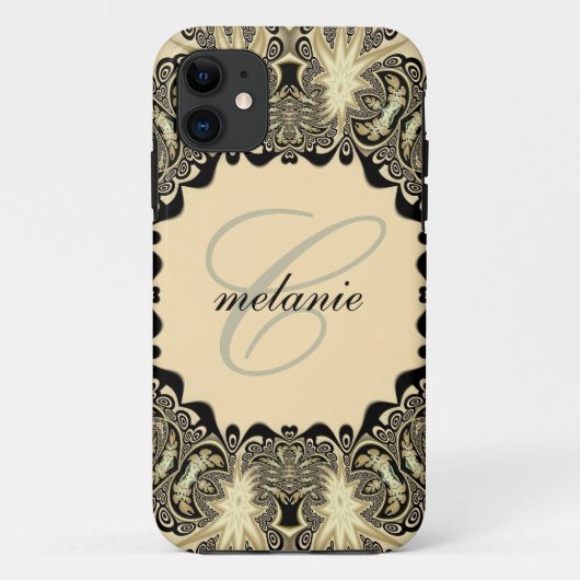  Gothic Tribal Lace Monogram iPhone 5 Case-Mate iPhone Case (Achterkant)