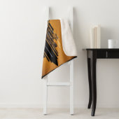 Gothic Tribal Skull Sherpa Blanket Deken (In situ)