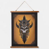 Gothic Tribal Skull Wall Tapestry Hangend Wandkleed (Voorkant)