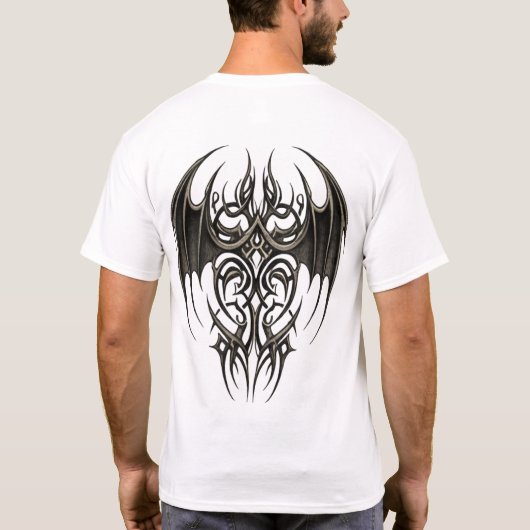 Gothic Tribal Wing T-shirt (Achterkant)