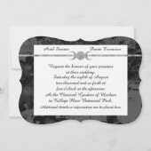 Gothic Triple Moon Floral Wedding Handfasting Ste Kaart (Voorkant)