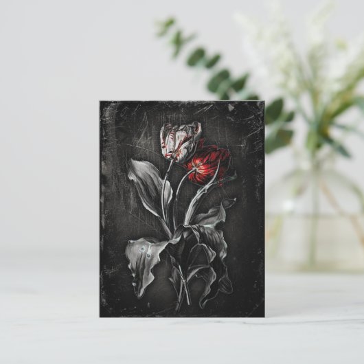 Gothic Tulips Briefkaart (Staand voorkant)