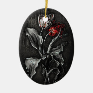 Gothic Tulips Keramisch Ornament