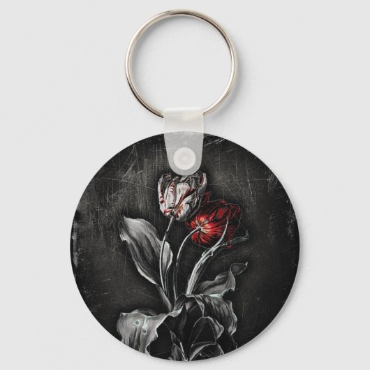 Gothic Tulips Sleutelhanger (Voorkant)