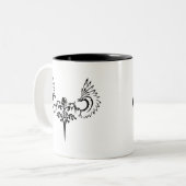 Gothic Tweekleurige Koffiemok (Voorkant links)