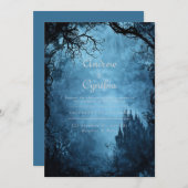 Gothic Twilight bruiloft uitnodiging (Voorkant / Achterkant)