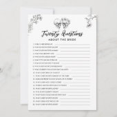 Gothic Twintig vragen over de bruid spel Kaart (Voorkant)