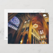 "Gothic Twist" Notre Dame Cathedral-Waterverf Briefkaart (Voorkant / Achterkant)