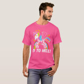 Gothic Unicorn Comic family T-shirt (Voorkant volledig)