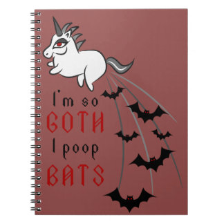 Gothic unicorn notebook notitieboek