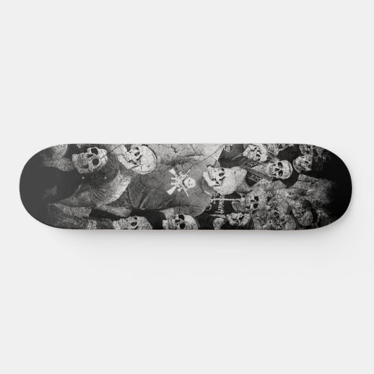 Gothic Urban Night Skull Crowd Persoonlijk Skateboard (Horizontaal)