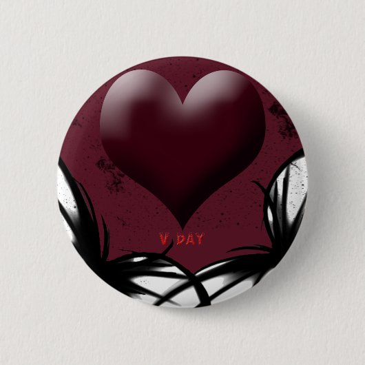 Gothic V-dagproducten Ronde Button 5,7 Cm (Voorkant)