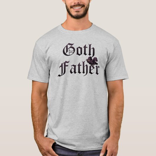 Gothic Vader met Raven T-shirt (Voorkant)