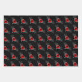 Gothic Valentijn gevleugelde harten Inpakpapier Vel (Voorkant 2)