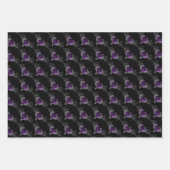 Gothic Valentijn gevleugelde harten Inpakpapier Vel (Voorkant)