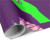 gothic valentijn griezelig menselijk hart groene h cadeaupapier (Rol Hoek)