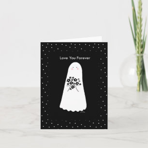 Gothic Valentijn Jubileum Creepy Cute Ghost Boo Kaart