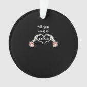 Gothic Valentijnse Classic - Skelet Handen Hart Ornament (voorkant)